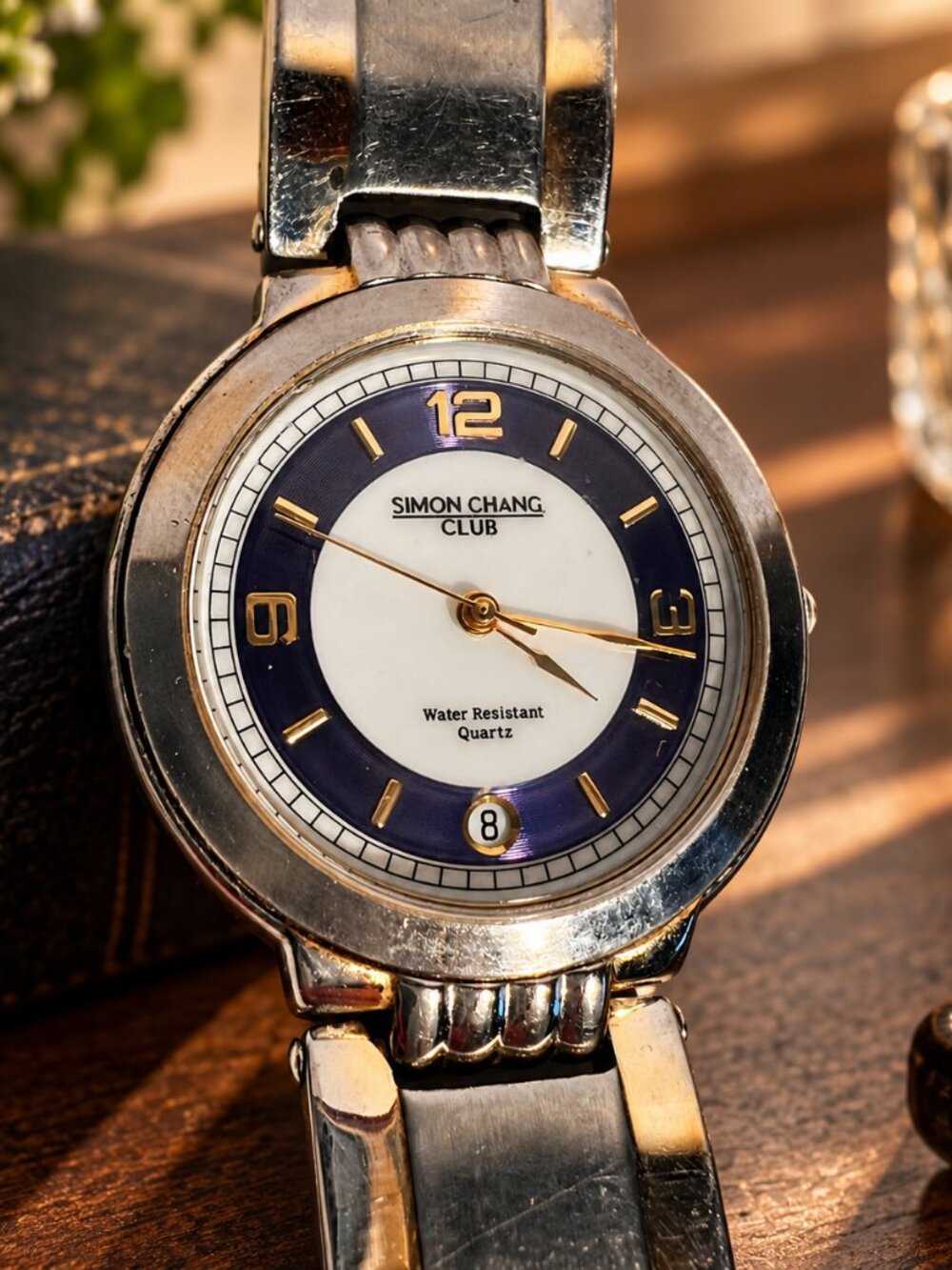 Vintage Simon Chang Club Two-Tone Stainless Steel Watch
